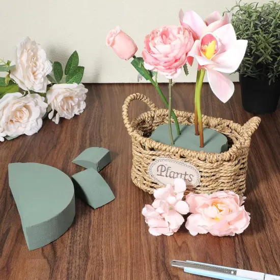 12 Packs Round Floral Foam Block Florist Supplies {4}
