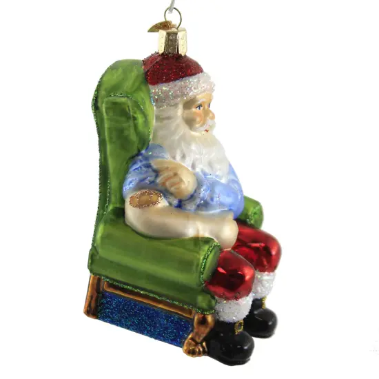 Old World Christmas 5.5 Inch Santa Vaccinated Christmas Tree Ornament , Vaccine Covid Multicolored {3}
