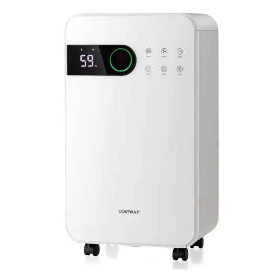 Costway32-Pint Portable Dehumidifier with Sleep Mode 2,500 Sq. ft Coverage Area {1}