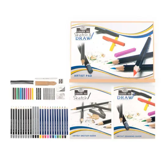 RSET-LT102 | Learn To Sketch & Draw Set - 58pc {2}