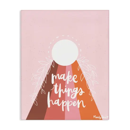 Stupell Industries Minimal Make Things Happen Canvas Design by Mandy Ford Art + Illustration {1}