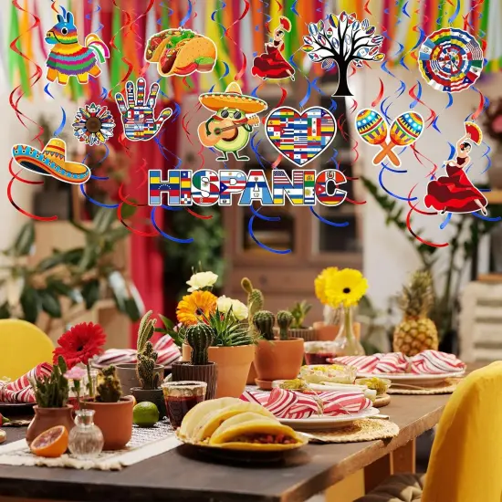 54 Pcs Hispanic Heritage Month Decorations {3}