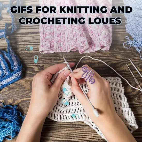 2Pcs Crochet Ring + 100Pcs Stitch Markers {5}