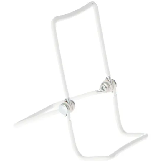 Gibson Holders 3C Adjustable White Wire Display Easel, 2.5" W x 4.375" D x 4.625" H {1}