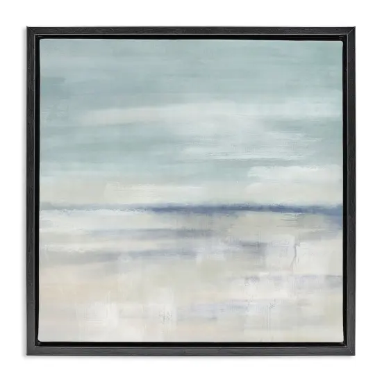 Stupell Industries Subtle Coastal Abstraction Floating Frame By J:L Design {1}