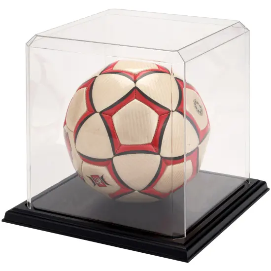 Pioneer Plastics 1010CPBASE-UV Clear Plastic Display Case with Base (UV Resistant) for Basketballs, Soccer Balls, and Baseball Gloves, 9.75" W x 9.75" D x 9.625" H {4}