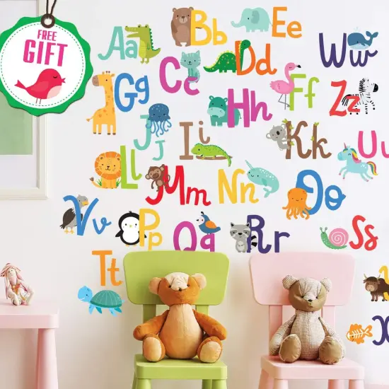 Alphabet Wall Decals for Kids Rooms {2}
