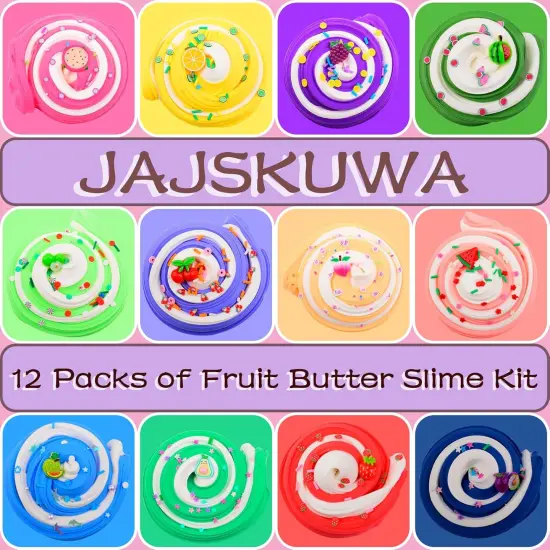 12 Pack Fruit Butter Slime Kits (60ml) {2}