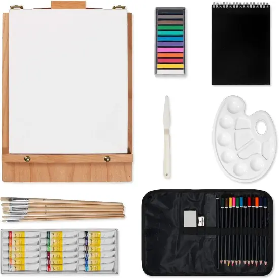 45 Piece Wooden Paint Set {2}