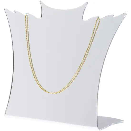 Plymor Acrylic Winged Necklace Display Stand (Mirrored), 8.5" W x 3" D x 7.25" H {3}