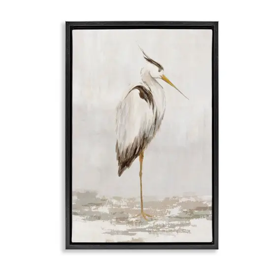 Stupell Industries Serene Heron Balancing Floating Frame, design by Hannah Dawson {1}