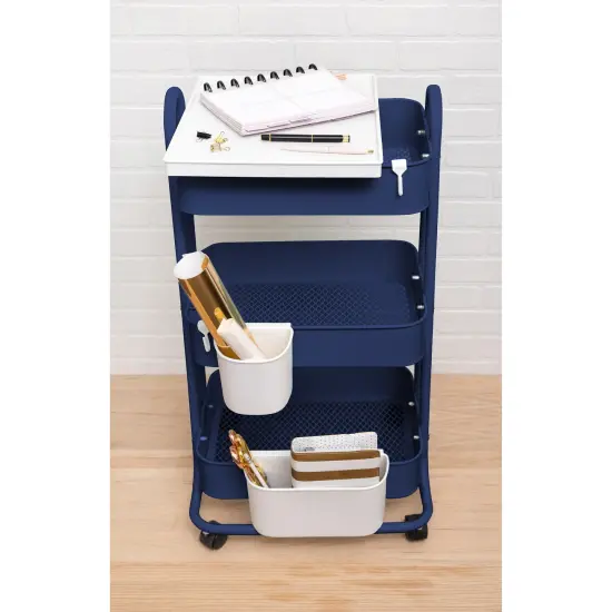 We R A La Cart Storage Cart-Navy {5}