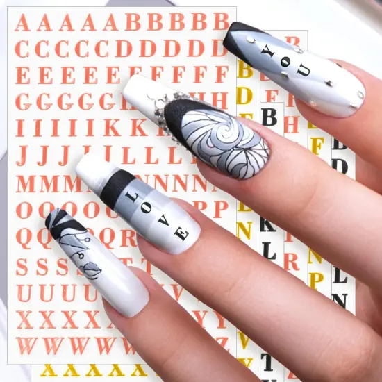 0.1-0.2'' Mini Alphabet Stickers Self-Adhesive Epoxy {2}