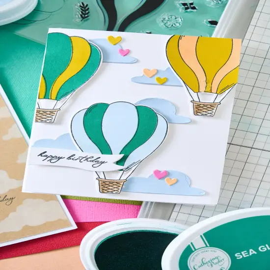 Sizzix A5 Clear Stamps Set 28/Pkg by Catherine Pooler-Up and Away {3}