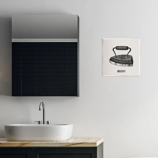 Stupell Industries Antique Laundry Iron Wall Plaque Design by Val Rhodes {2}