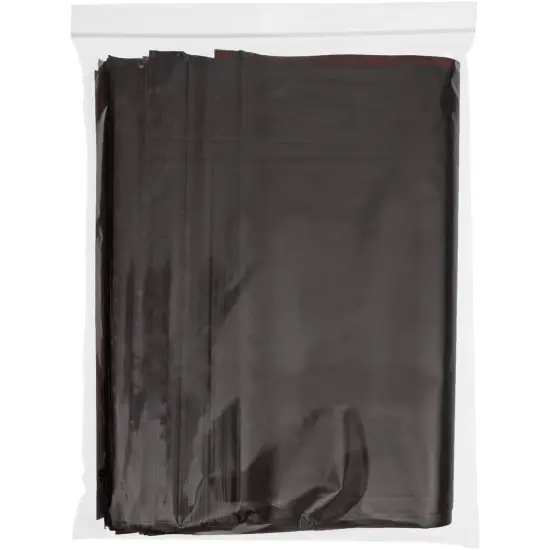 Plymor 12" x 15", 3 Mil Amber UV Zipper Reclosable Plastic Bags {5}