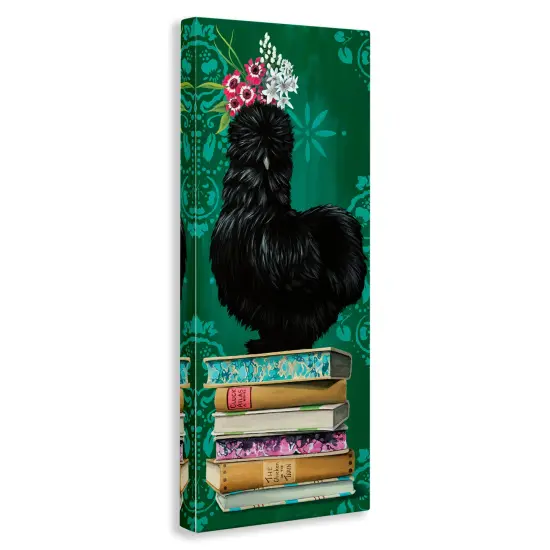 Stupell Industries Country Chicken on Bookstack Canvas Design by Heather Gauthier {3}