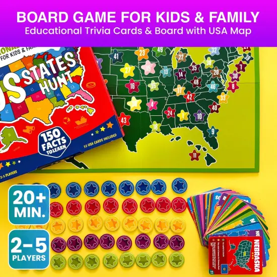 Board Game - States of America Geography for Kids and Families {2}