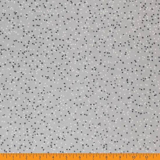 Mook Fabrics Dotted Flannel Fabric [108 in. Wide] - By The Yard Ultimate Gray {2}