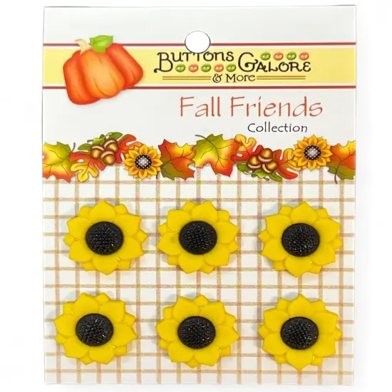 Buttons Galore Button Theme Pack-Sunflowers {1}