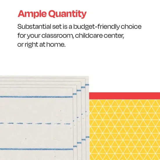 School Smart Picture Story Paper, 1 Inch Rule, 18 x 12 Inches, 500 Sheets {6}