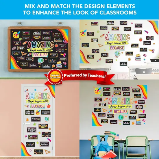 Amazing Things Happen Here Bulletin Board Set {4}