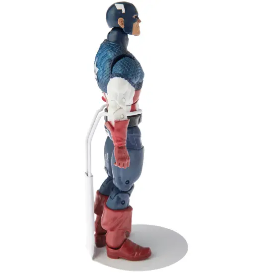 Plymor DSP-30W White Adjustable Action Figure Stand, fits 6 and 6.5 inch Action Figures, Waist is 1.25" - 1.5" wide, 3.25" - 4" around {3}
