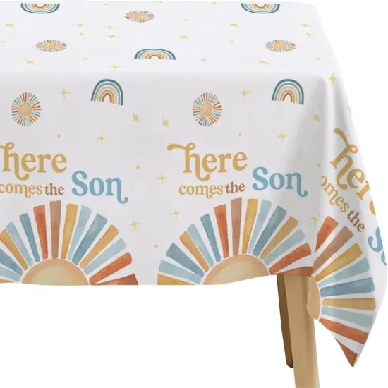 Here Comes The Son Baby Shower Tablecloth {5}