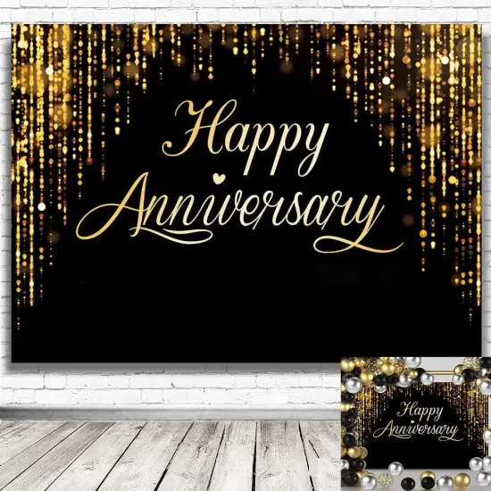 Happy Anniversary Backdrop Party Decorations {2}