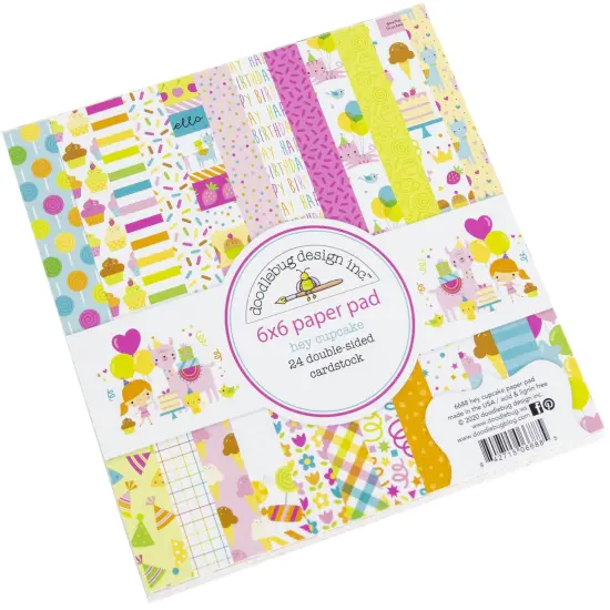 Doodlebug Double-Sided Paper Pad 6"X6" 24/Pkg-Hey Cupcake {3}