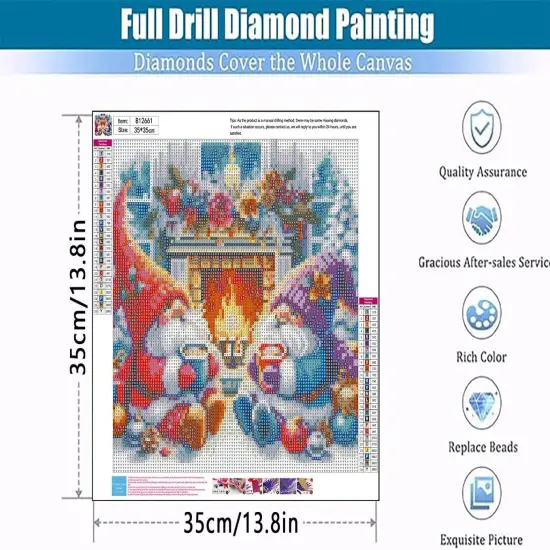 Christmas Gnome Diamond Painting Kits for Adults (14X14Inch) {4}
