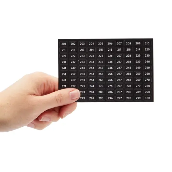 4000 Piece Number Stickers for Planners 1 to 500, Journals, Stationery Essentials, Food Labels (Black and White) {4}