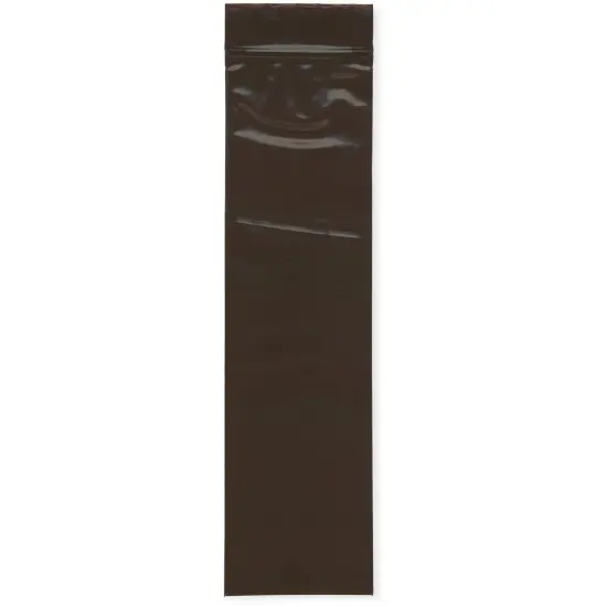 Plymor 2.5" x 9", 3 Mil Amber UV Zipper Reclosable Plastic Bags {1}