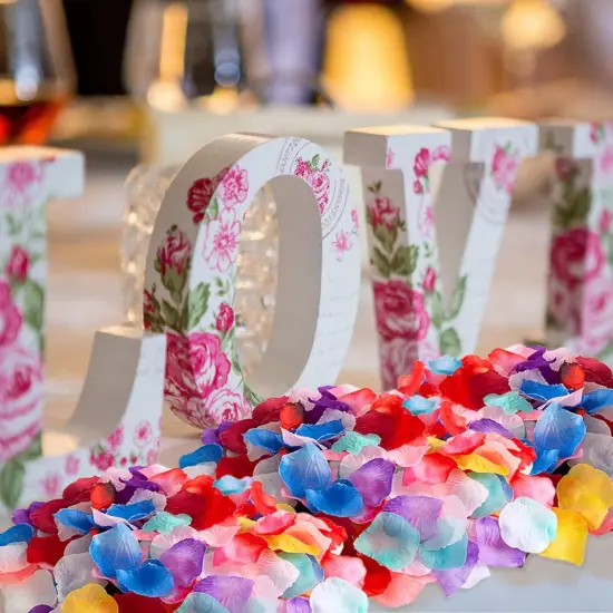 Artifical Petals, 1000 Pcs Silk Rose Petals Decoration Flower Petals for Wedding {3}