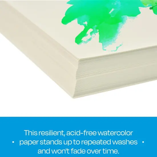 Sax Watercolor Paper, 18 x 24 Inches, 90 lb, Natural White, 100 Sheets {5}