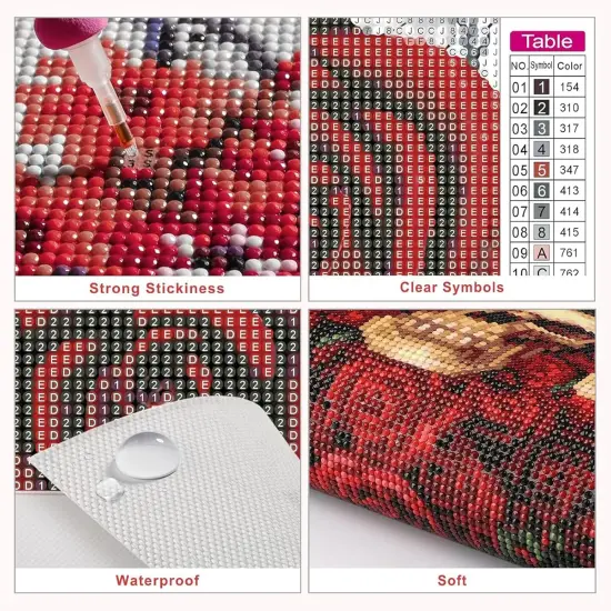 Red Dress Woman Diamond Art Painting Kits for Adults {3}