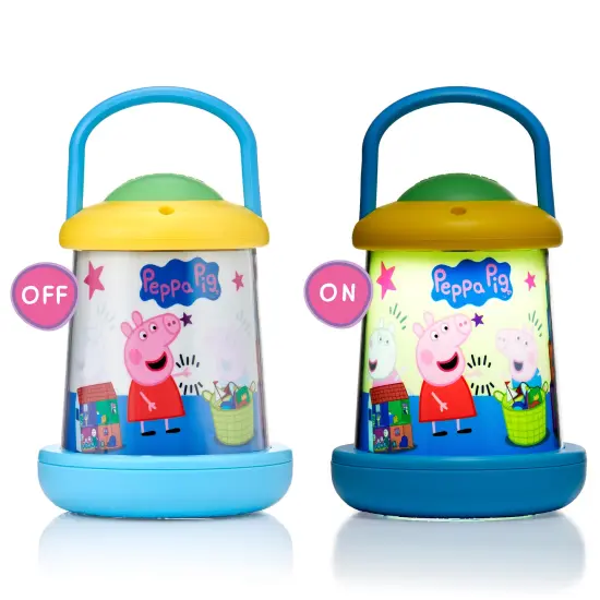 Wow Stuff! Light Revealers Lantern - Peppa Pig - 6.3" Night Light, Magic 360 Image Scene & Character Reveal, Auto-Off, Illuminating Kids Room Decor {3}