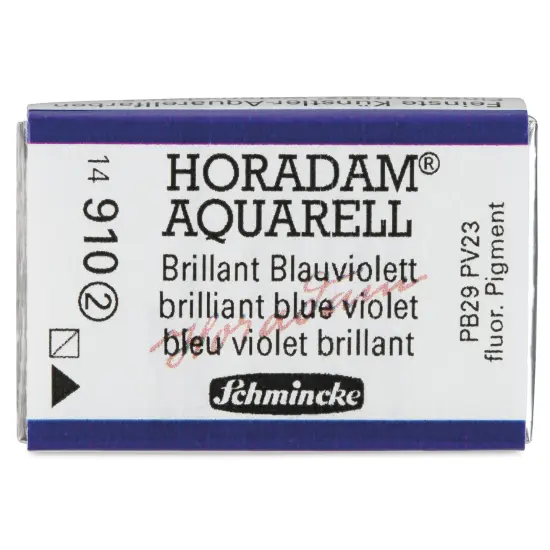 Schmincke Horadam Aquarell Watercolor - Brilliant Blue Violet, Full Pan {1}