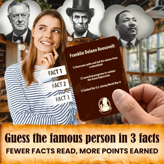 History & Personality Card Game | 500 Trivia Cards for Adults {5}