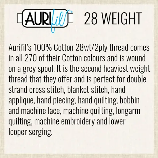 Medium Bark (1285) | 28wt Cone (3300M / 3609Y) | Aurifil Thread {3}