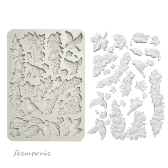 Stamperia Silicon Mould A5-House of Roses Ivy {3}