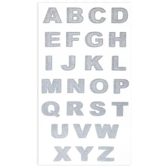 Craft Perfect Bling Sheet 2/Pkg1.5"-Crystal Letters {3}