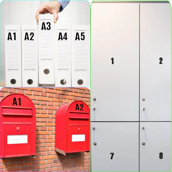 810 Piece 10 Sheet Letter Stickers {2}