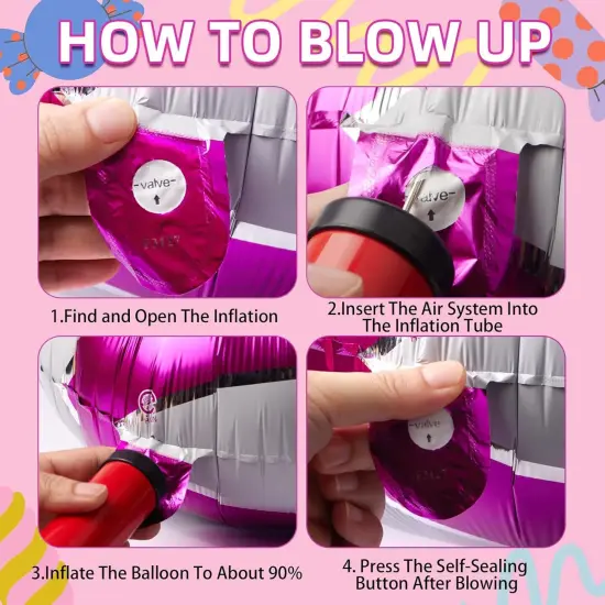 Sweet Candy Balloons 9Pcs 18in Foil Balloons(style1) {5}