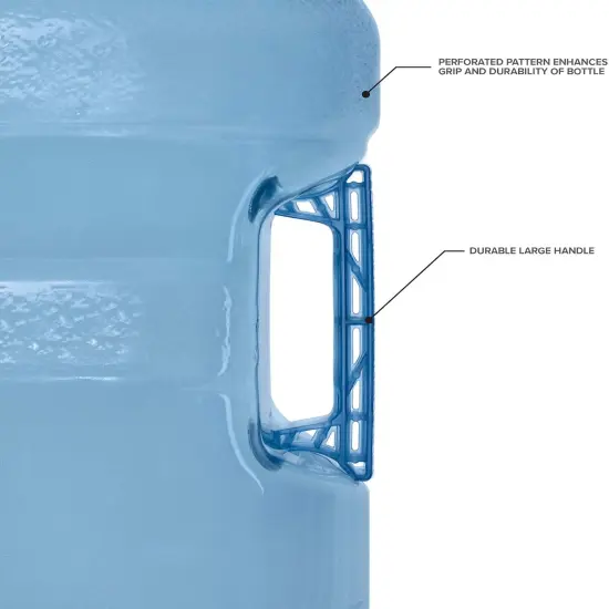 5 Gallon Plastic Crown Cap Reusable Water Bottle Container {3}