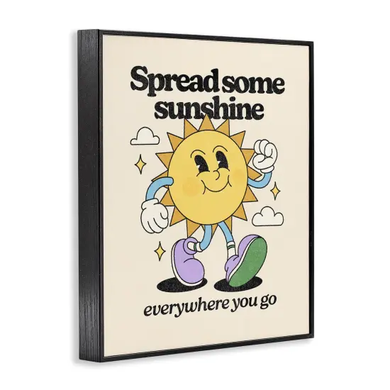 Stupell Industries Retro Spread Some Sunshine Framed Giclee Design by Victoria Barnes {9}