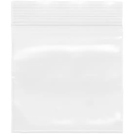 Plymor 2.5" x 2.5", 4 Mil Heavy Duty Zipper Reclosable Plastic Bags {1}