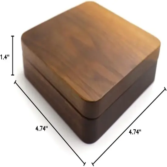 Rustic Wooden Ring Storage - 12 Slots {2}