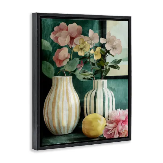Stupell Industries Comforting Ceramic Bouquets Floating Frame By Annabelle Hall {3}