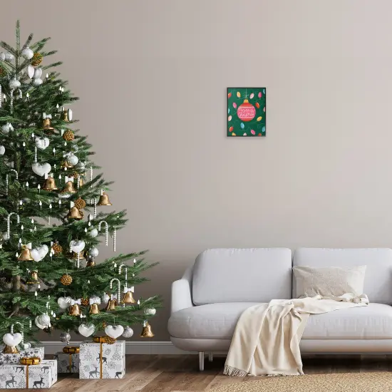 Stupell Industries Merry Christmas Bauble Framed Giclee By Nancy McKenzie {2}